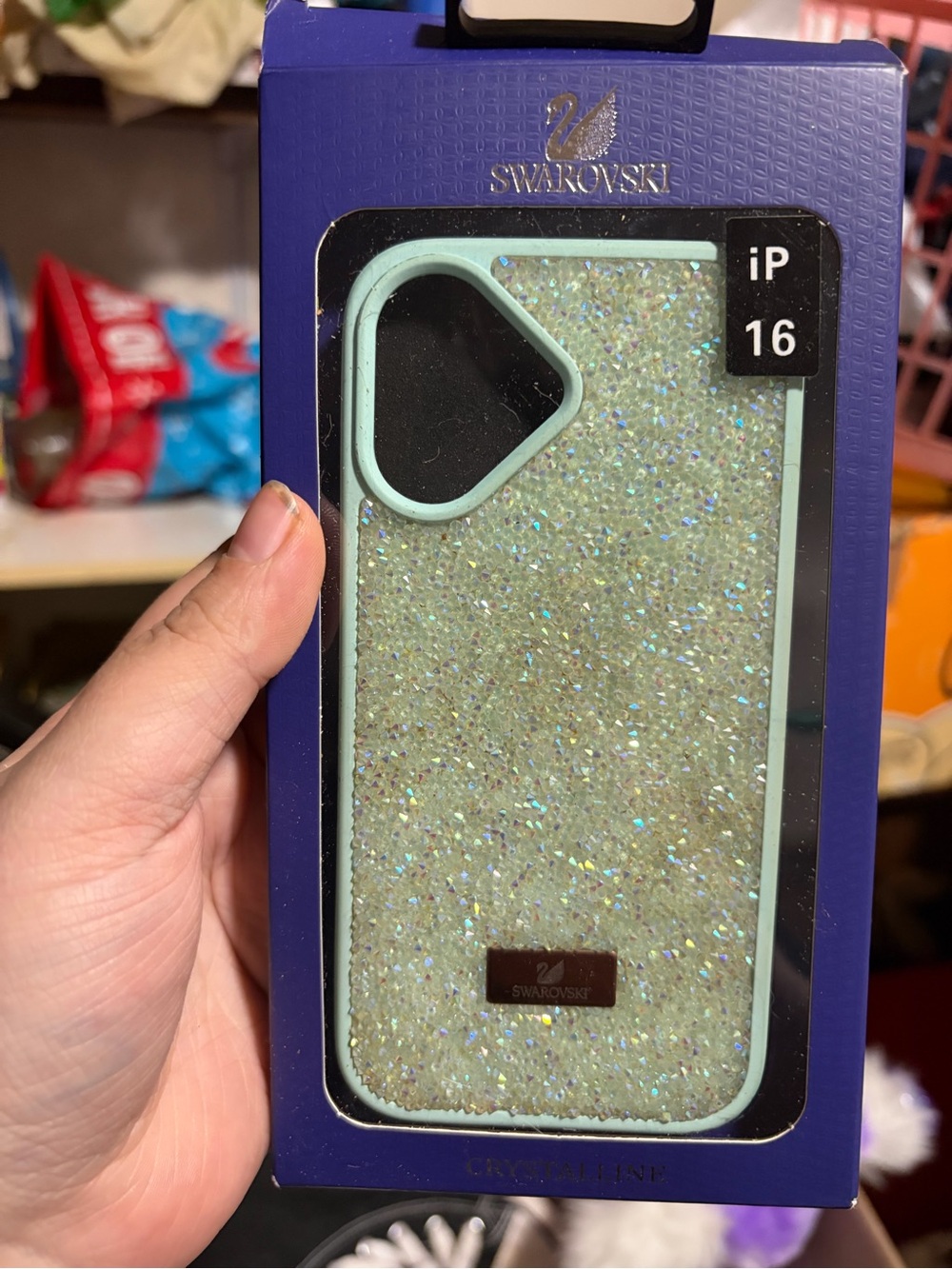 Swarovski Sparkling Crystal iPhone 16 Case in Mint